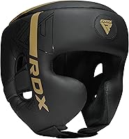 Vista 12 de RDX Casco de boxeo, entrenamiento de MMA, Kara acolchado ajustable, casco de Muay Thai, Kickboxing, Sparring, Artes Marciales, Karate, casco