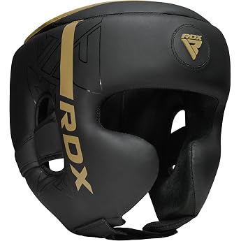 RDX Head Guard Boxing for Kickboxing, Martial Arts, MMA Training, Maya Hide Leather Kara Sparring Thai Boxing Head Guards, Bo