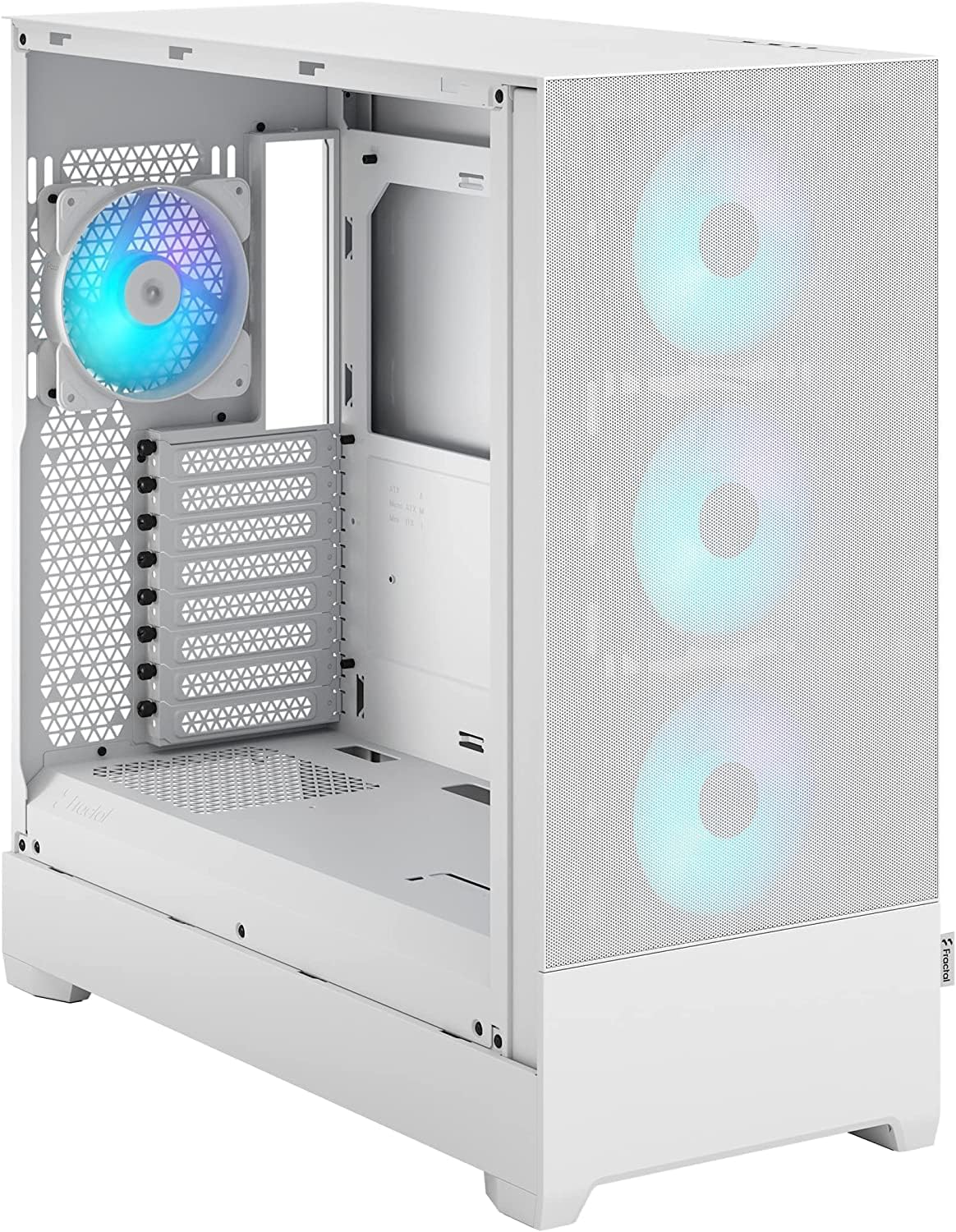 Fractal Design Pop XL Air RGB White Tempered Glass Clear Tint E-ATX Computer Case - (FD-C-POR1X-01)
