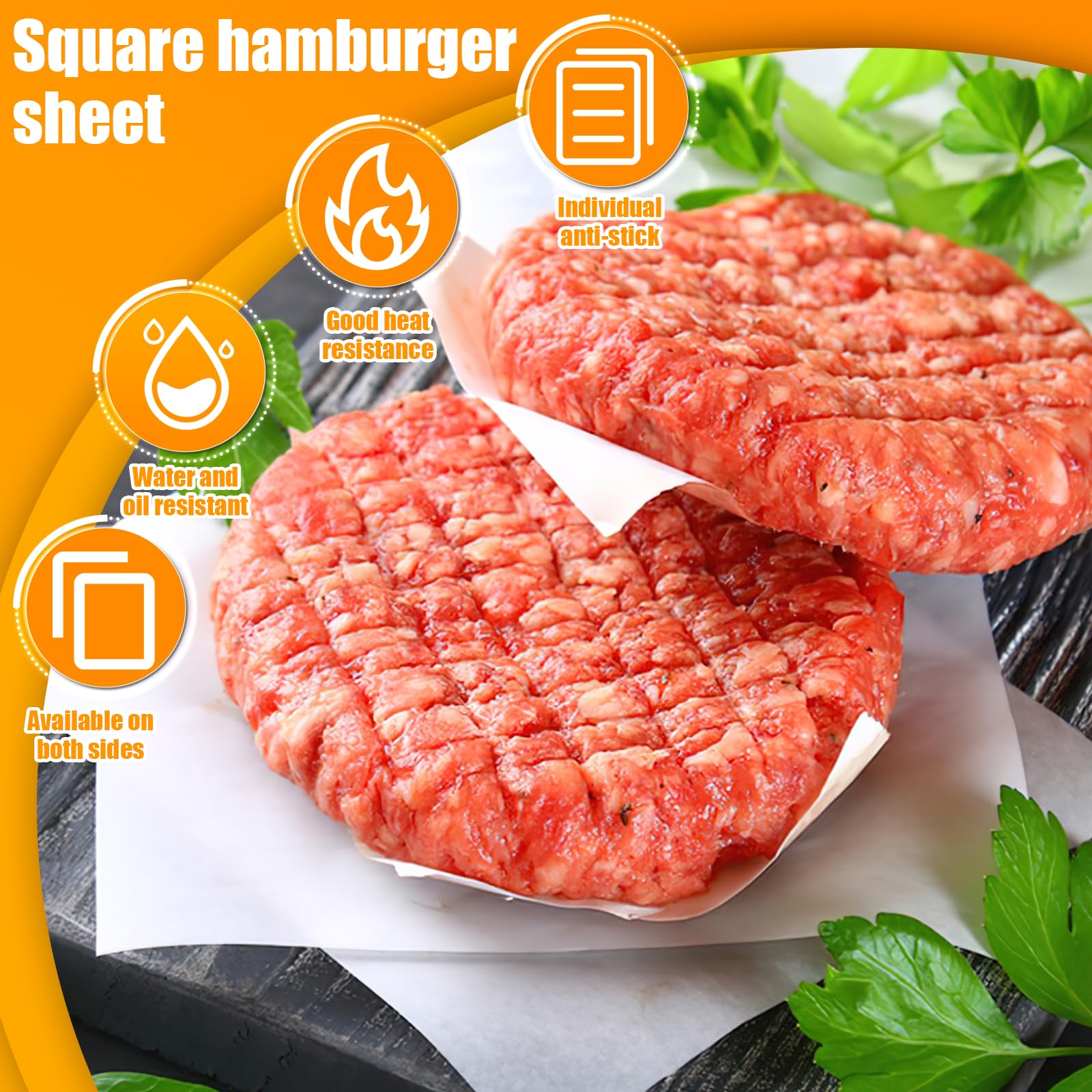 Comme Montré 100 Feuilles De Papier Sulfurisé Cuisson Parchemin