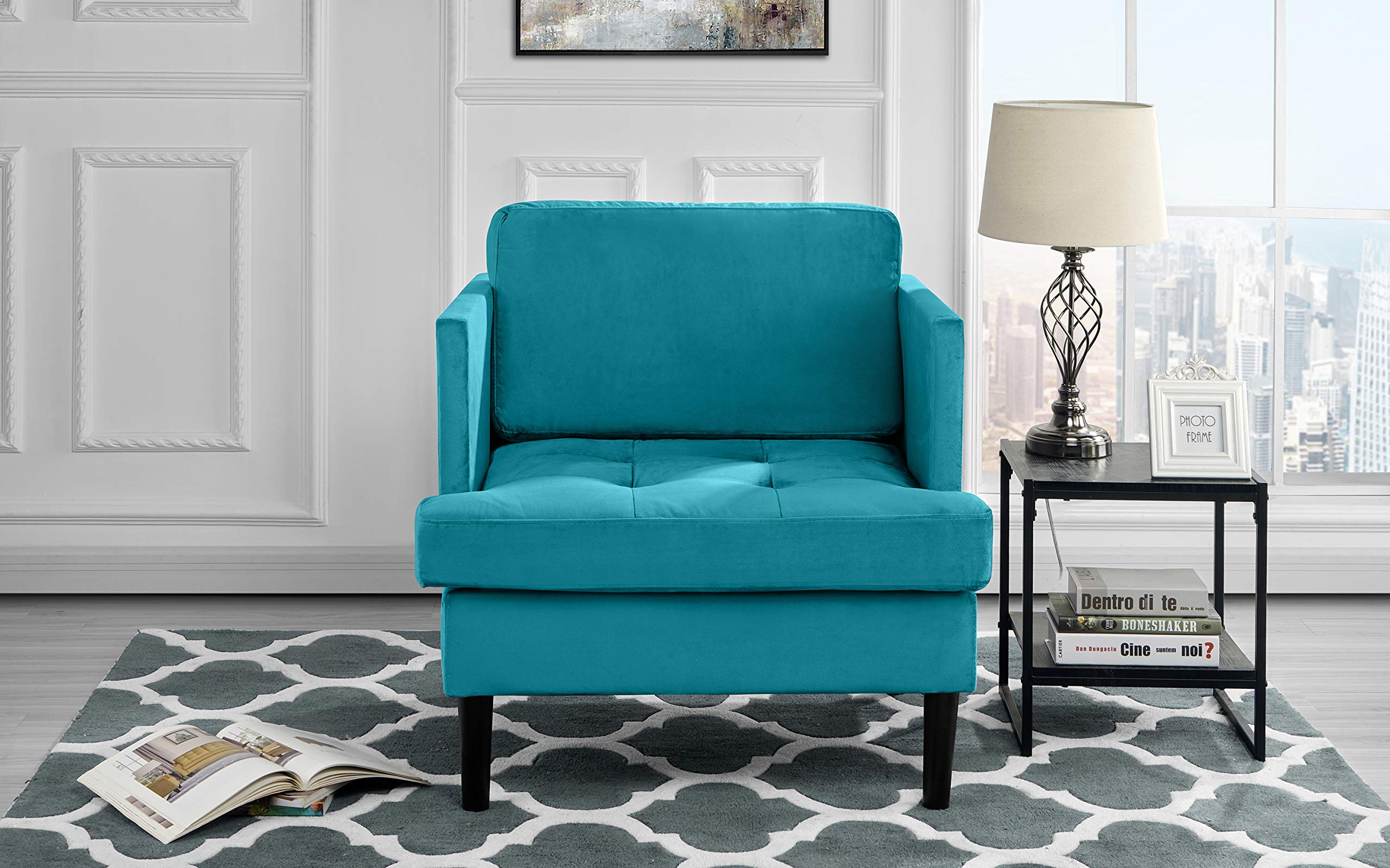 Mid Century Modern Brush Microfiber Armc Buy Online In Gibraltar At Desertcart