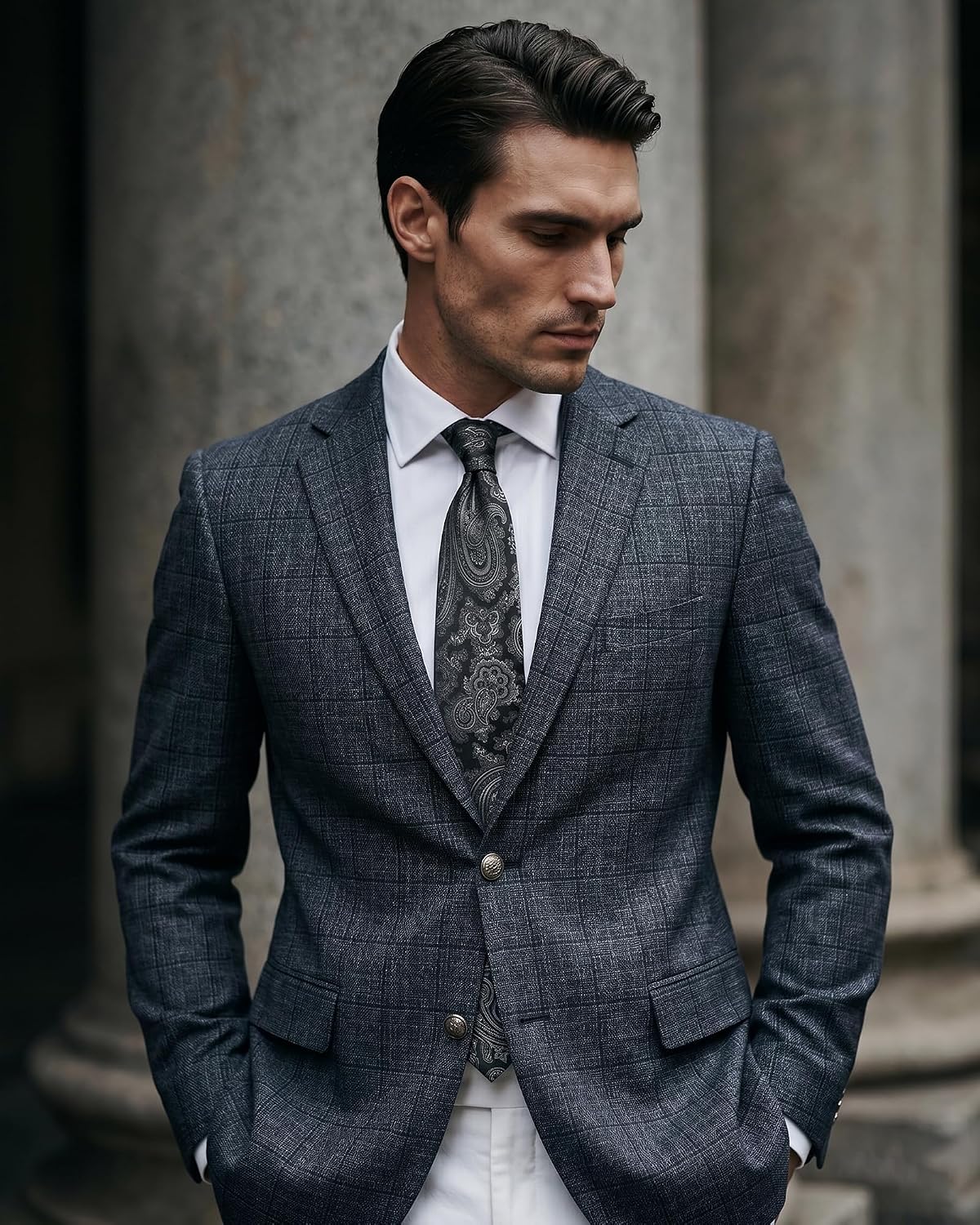 Men's Blazer Classic Fit Stretch Suit Jacket Big & Tall image 5