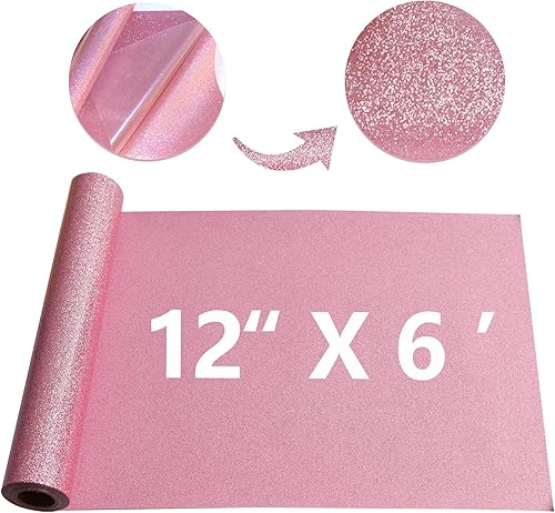 Vista 128 de HTV - Rollos de vinilo de transferencia de calor negro de 12 pulgadas por 8 pies, rollo en rollo para planchar en camisetas, fácil de cortar