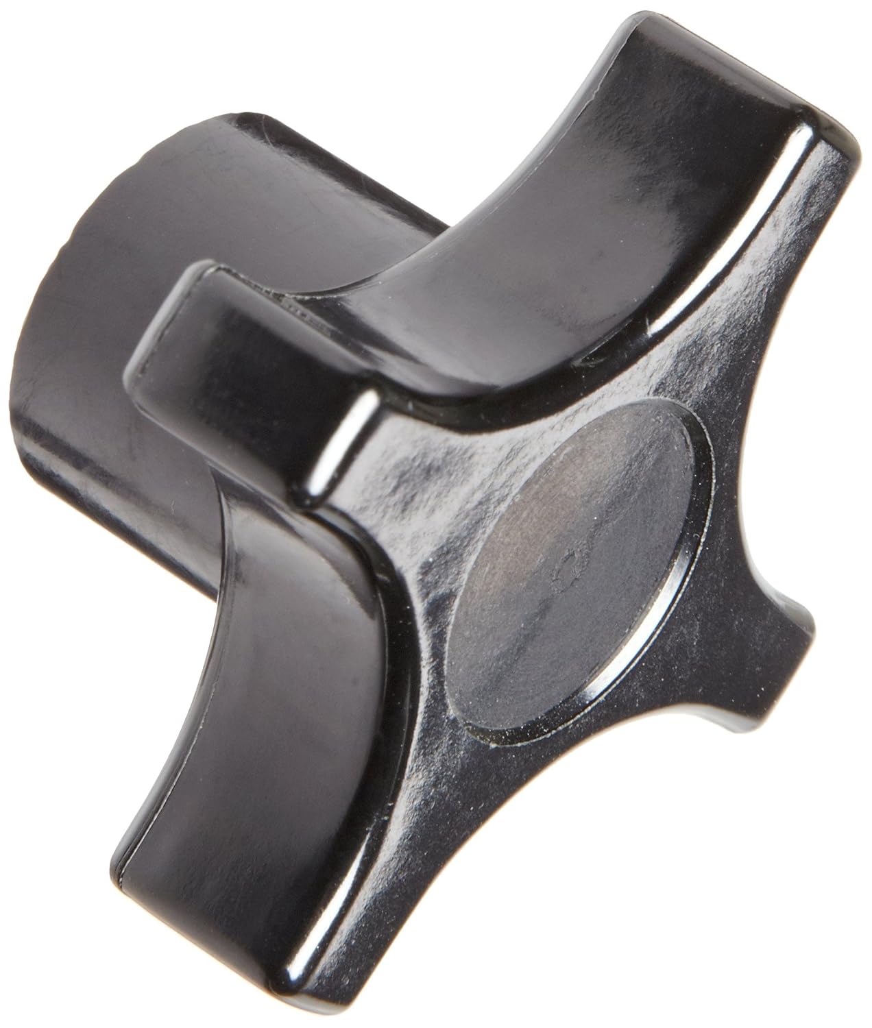 Davies Thermoset Four Arm knob, Flute Rim, Threaded Hole, 1/2"13