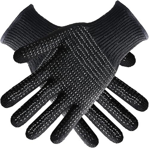 Guantes térmicos para peinar el cabello, 2 guantes resistentes al calor con golpes de silicona