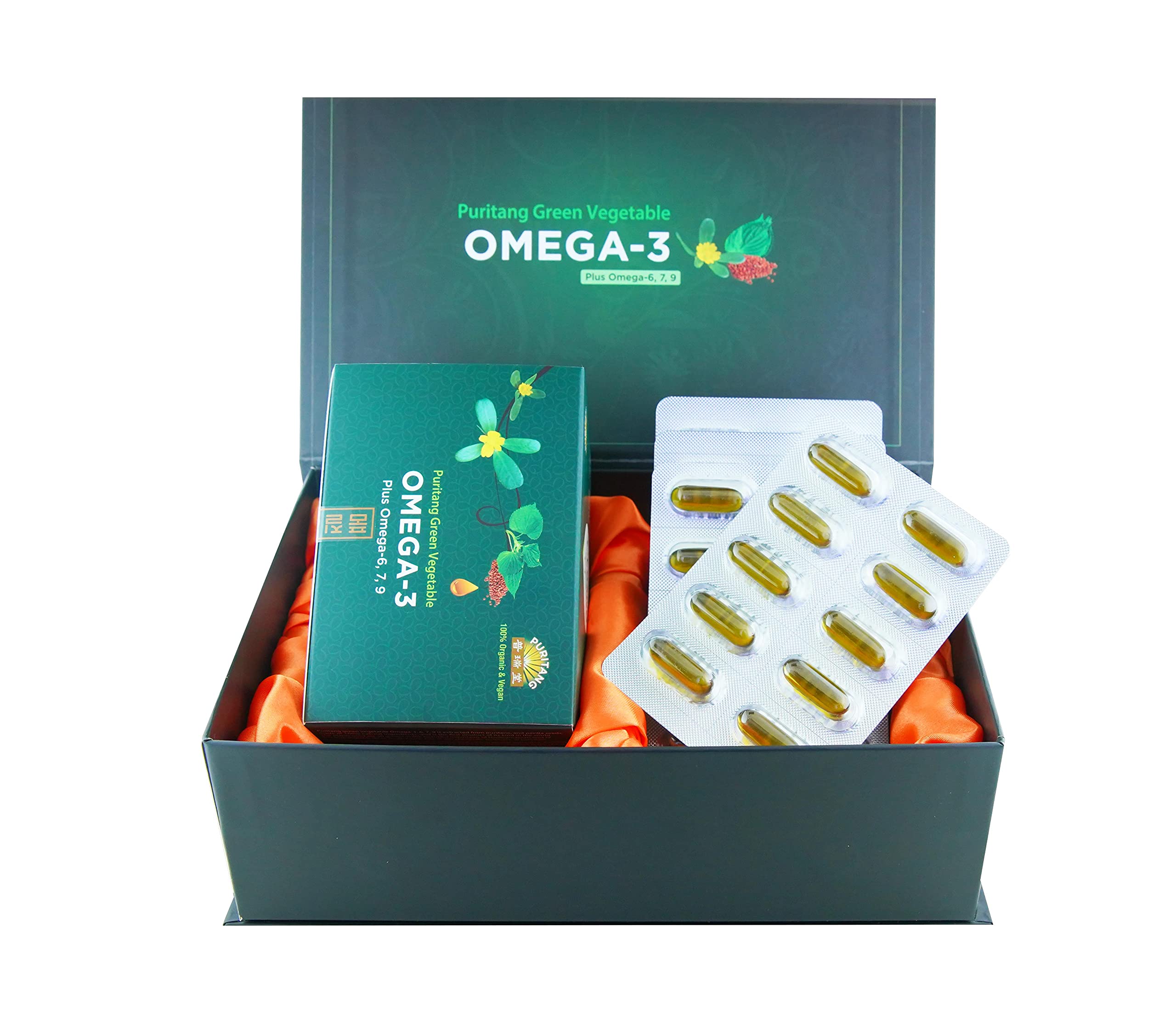 Amazon.com: PURITANG Vegetal Verde Omega 3 Plus Omega 6,7,9, hecho