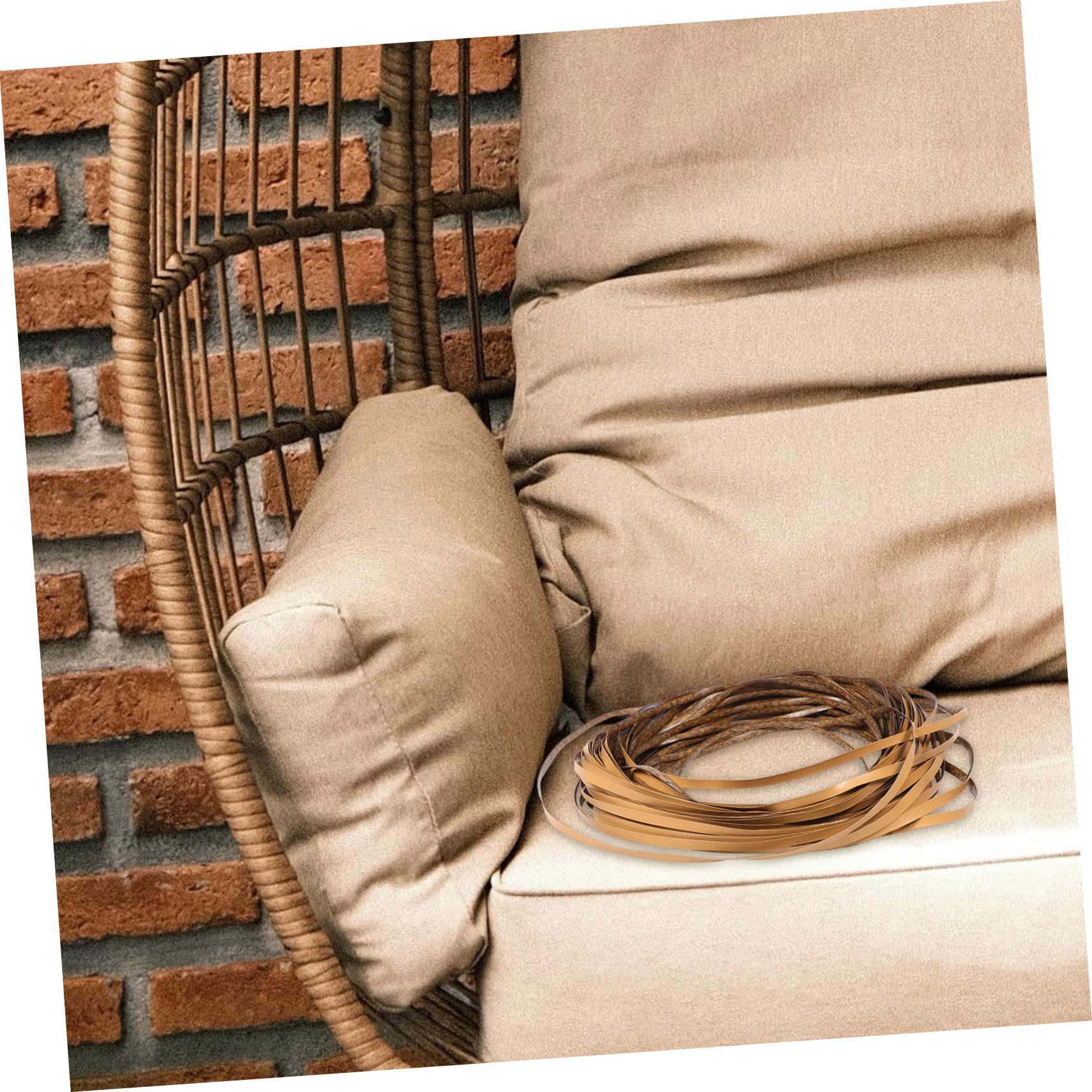 ORFOFE Kit de Réparation Rotin Synthétique pour Meubles de Jardin Lanières Résistantes pour Fauteuils et Tables Matériel de Restauration et Bricolage Facile pour Fissures et Décoloration