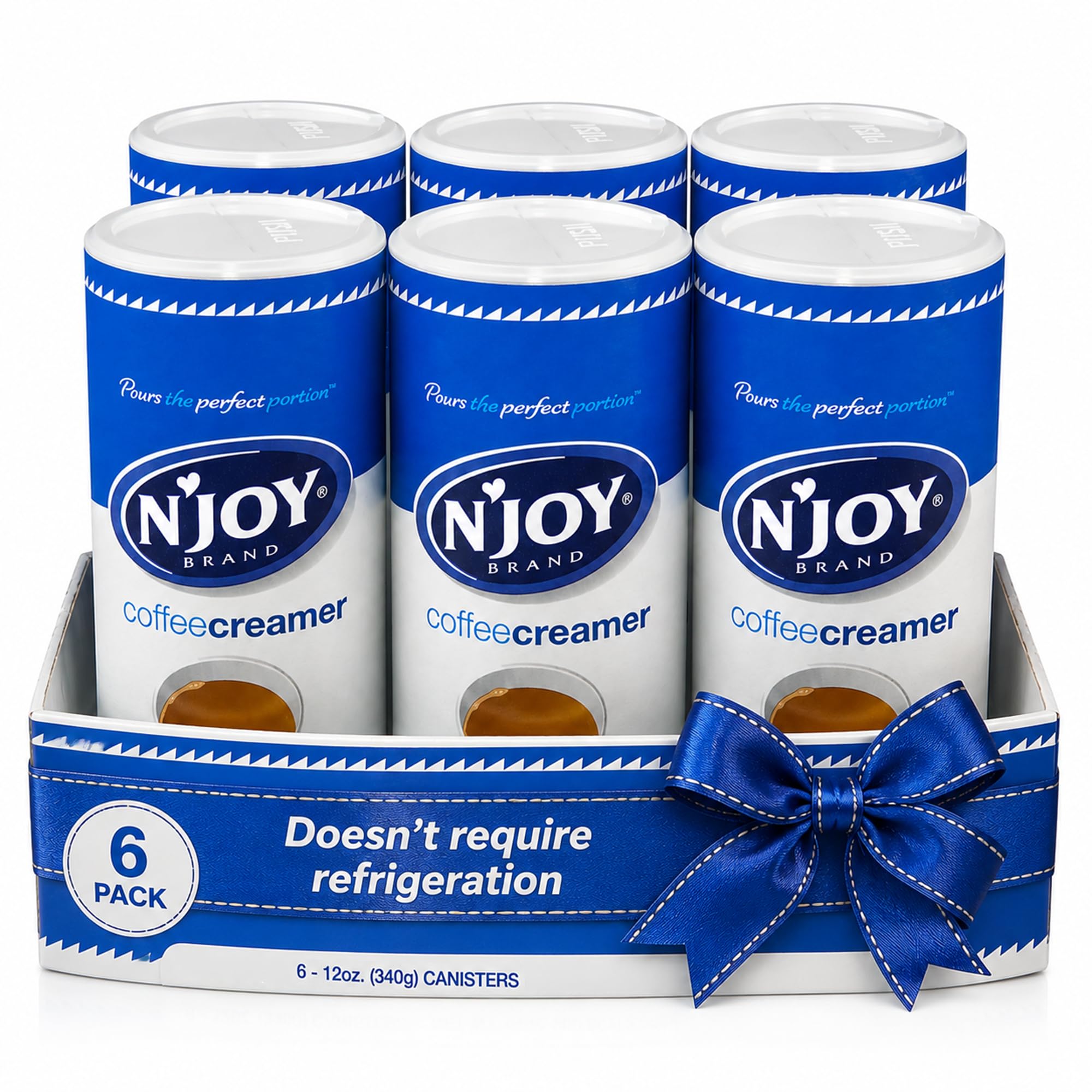 Amazon.com : N'Joy Non Dairy Coffee Creamer, 6 Canisters (12 oz