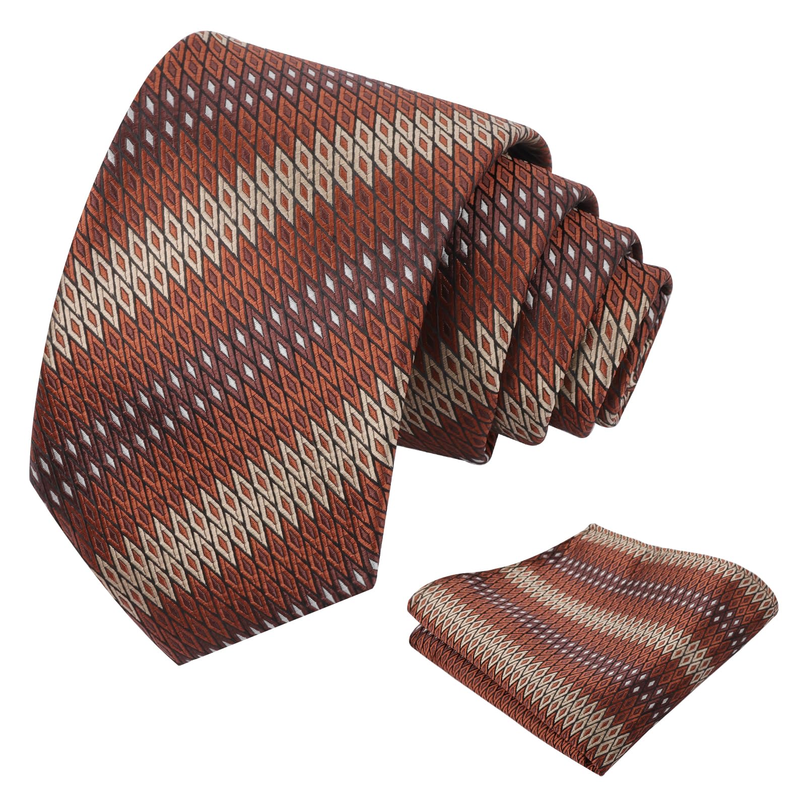 Alizeal Mens 3.15'' Gradient Novelty Tie Set with Pocket Square