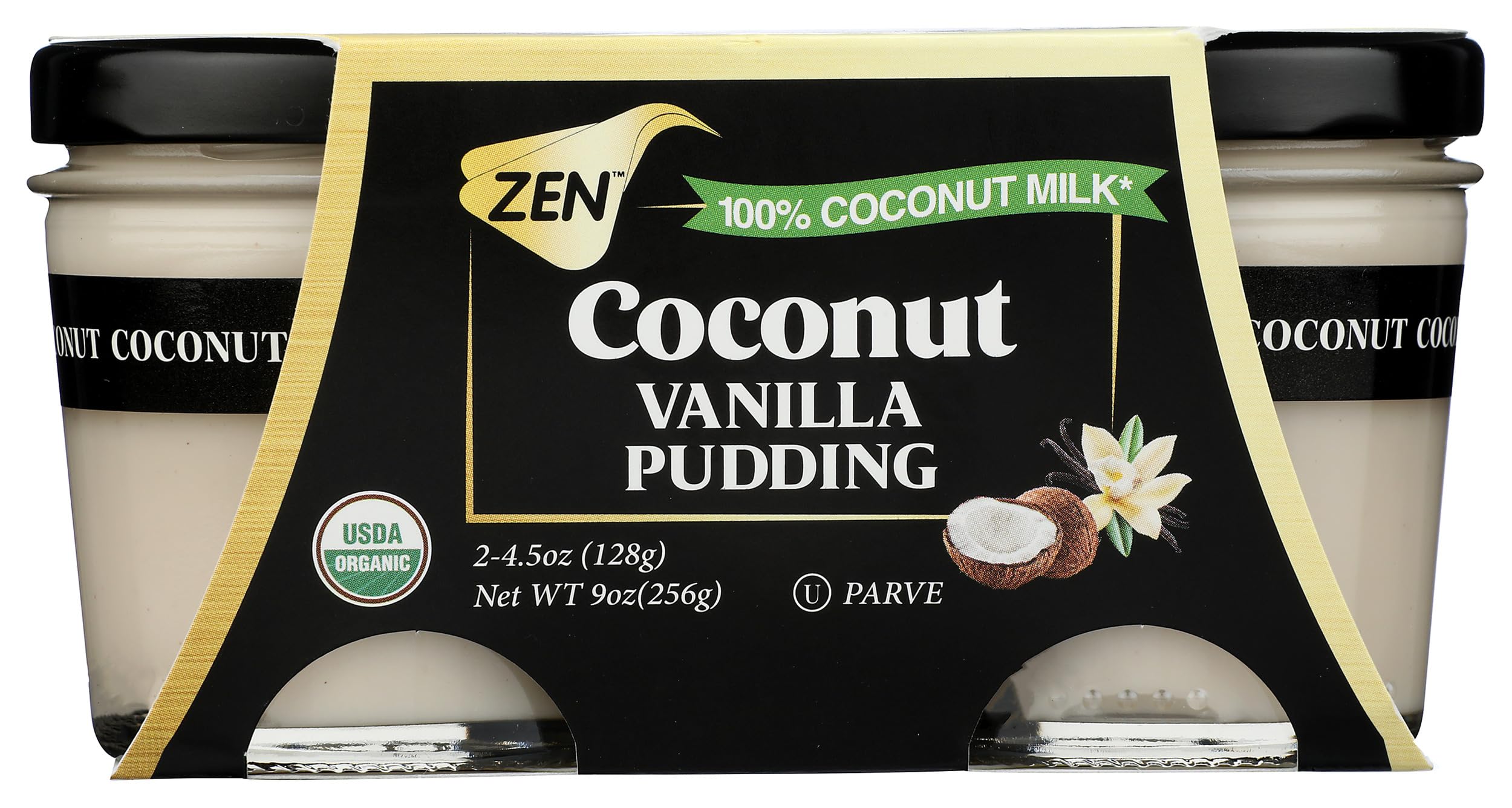 Zen, Pudding Coconut Vanilla 2 Count Organic, 9 Ounce | Grocery