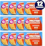 Made with Local Protein Nut Butter Cookies, 12-Pack, Plant-Based Protein, Gluten-Free, Organic, 16g Protein, High-Fiber Snack for Active Lifestyles (Peanut Butter Sea Salt)