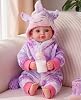 BABESIDE Muñeca Bebé Niña - 17 Pulgadas, Realista con Ojos Azules, Cuerpo Suave en Vestido de Unicornio, Parece Real, para Niñas de 4 5 6 7 8 9 Años, Regalo de Cumpleaños y Juego de Imitación, Certificado Global Recycled Standard 1