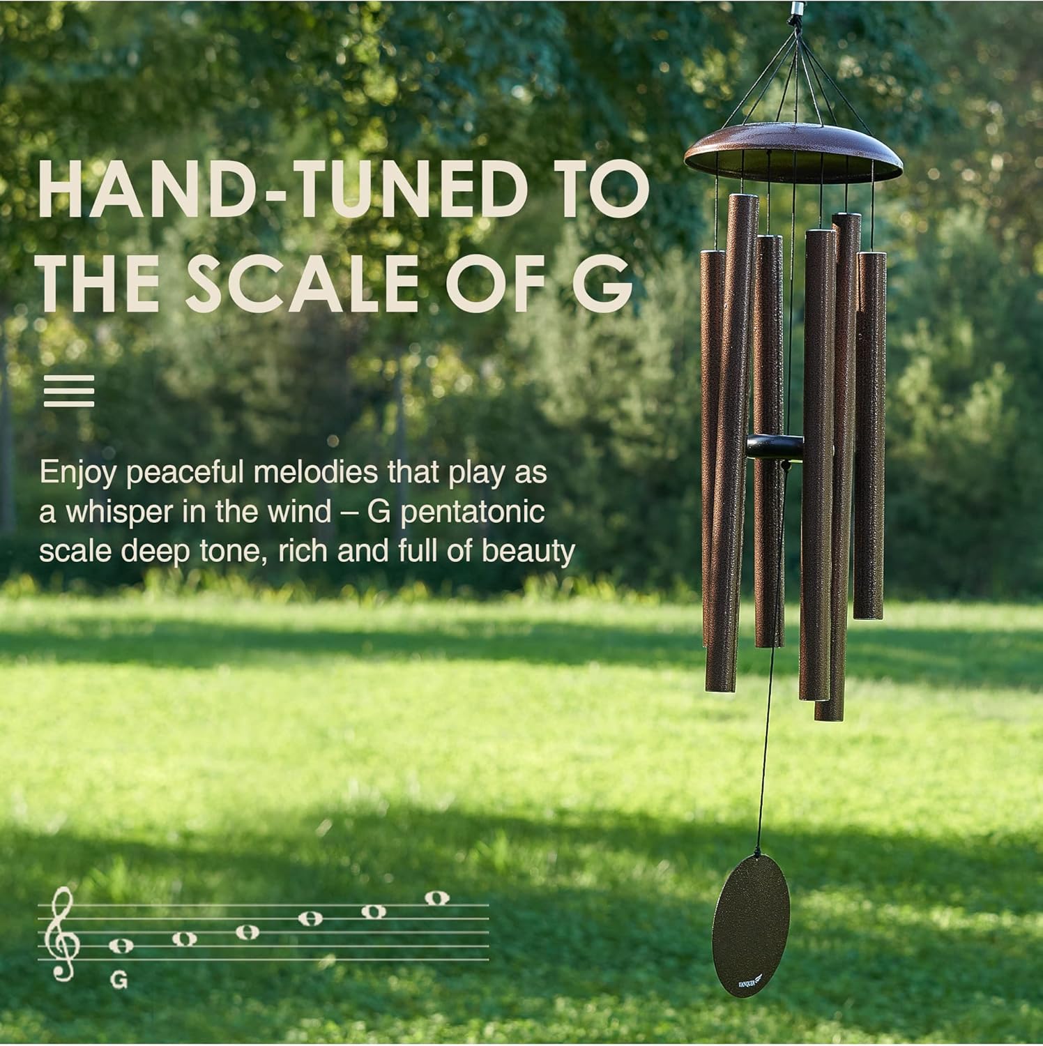 Wind Chimes for Outside Deep Tone - 38'' Wind Chimes Outdoor Clearance, Deep Tone, Windchimes Outdoors, Memorial Gift, Sympathy Gift, Garden Patio, Home Décor, Bronze