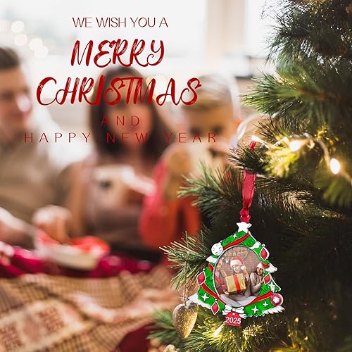 Miniatura 27 de GUOER Adorno para árbol de Navidad 2025, marco de fotos, regalo de vacaciones, decoración del hogar, decoraciones de Navidad, regalos de Navidad