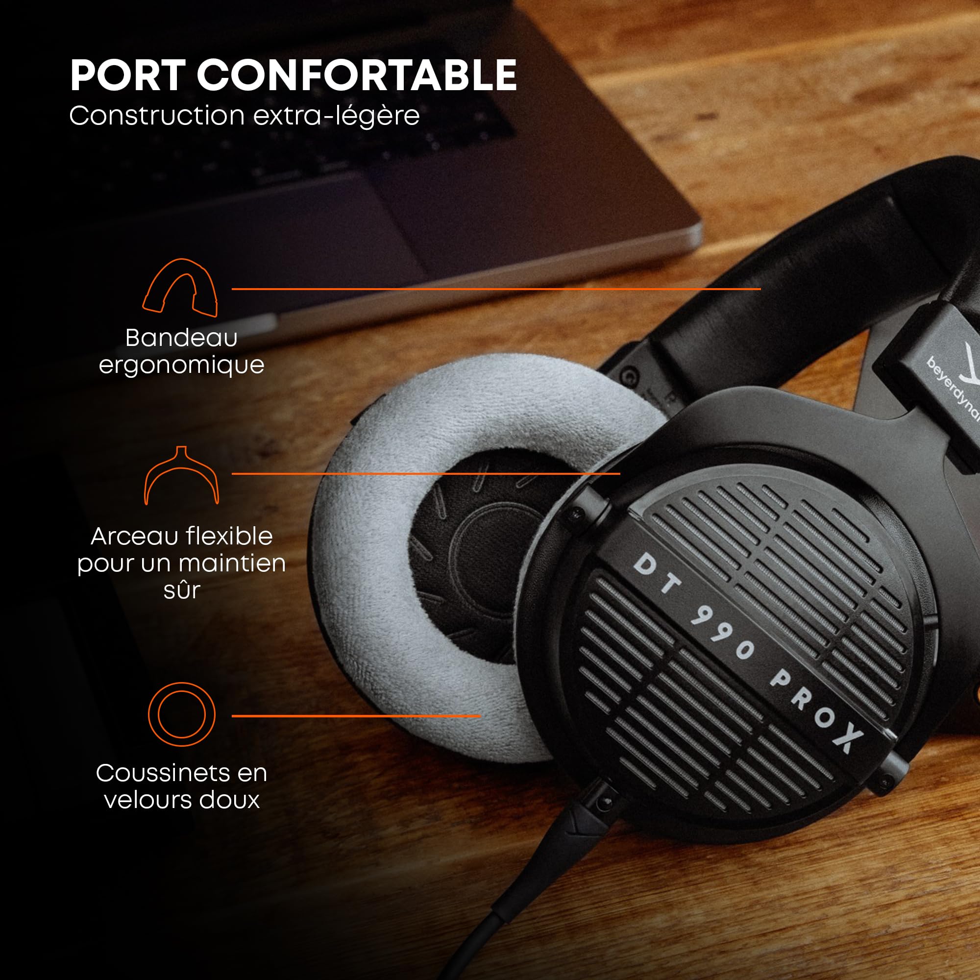 beyerdynamic DT 990 Pro X Casque de Studio Ouvert, pour Une écoute et Un Montage critiques (Ouvert)