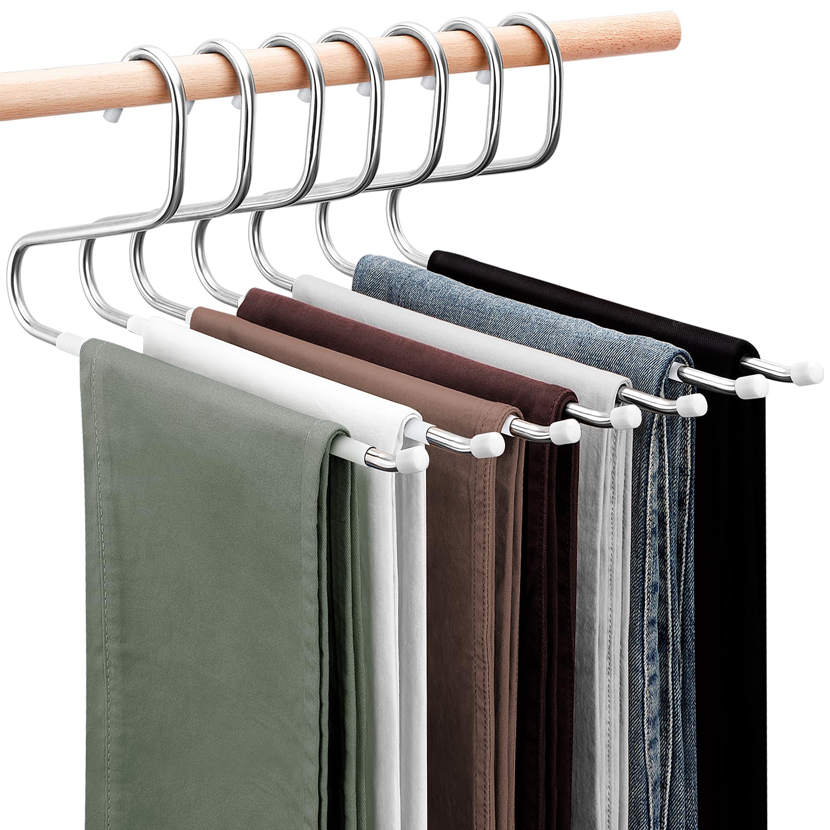 DOIOWN Pants Trouser Jean Hangers 30 Pack Open Ended Pants Hangers