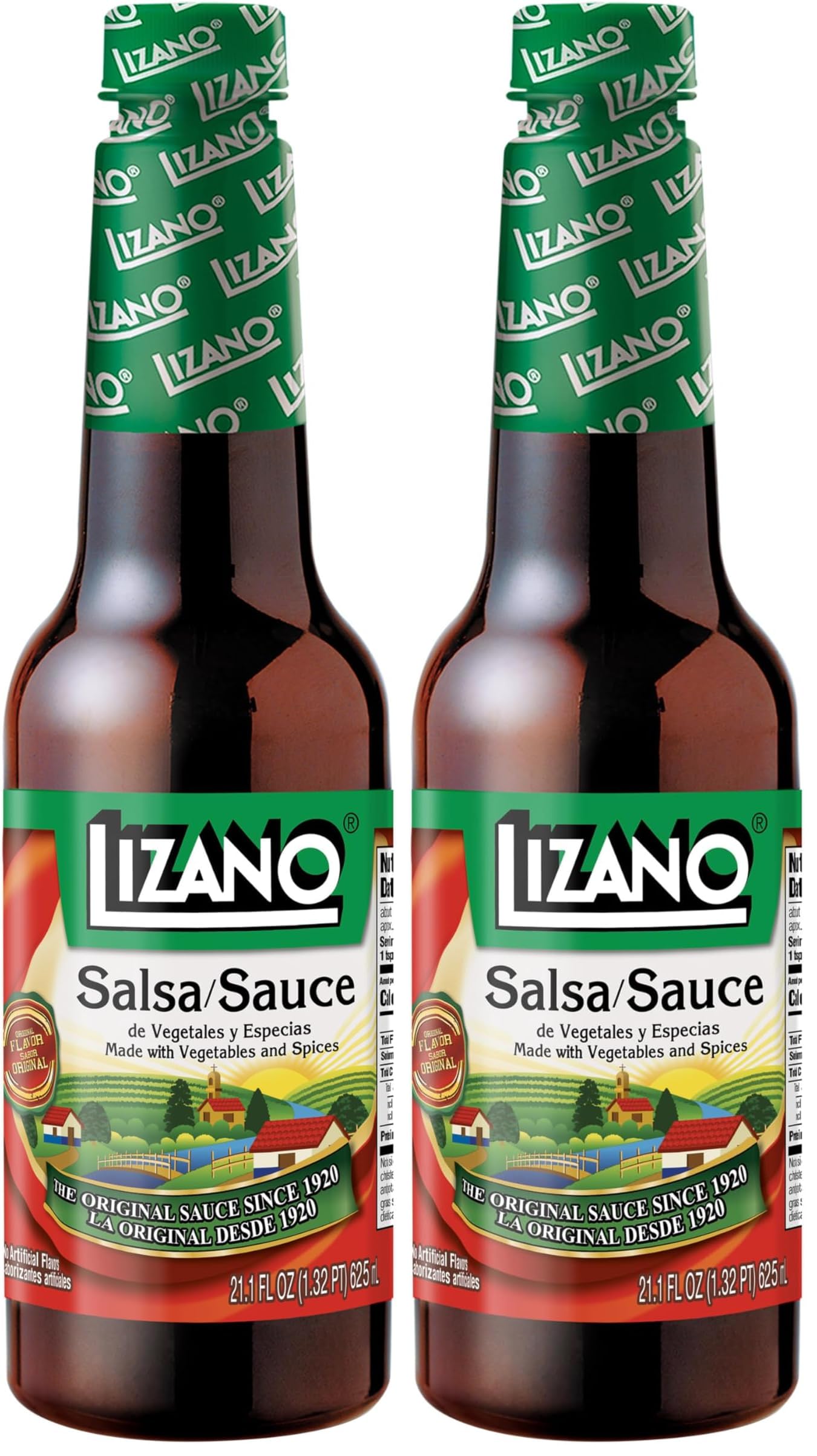 Lizano Salsa Sauce With Vegetables and Spices, 21.13 fl oz (Pack of 2)