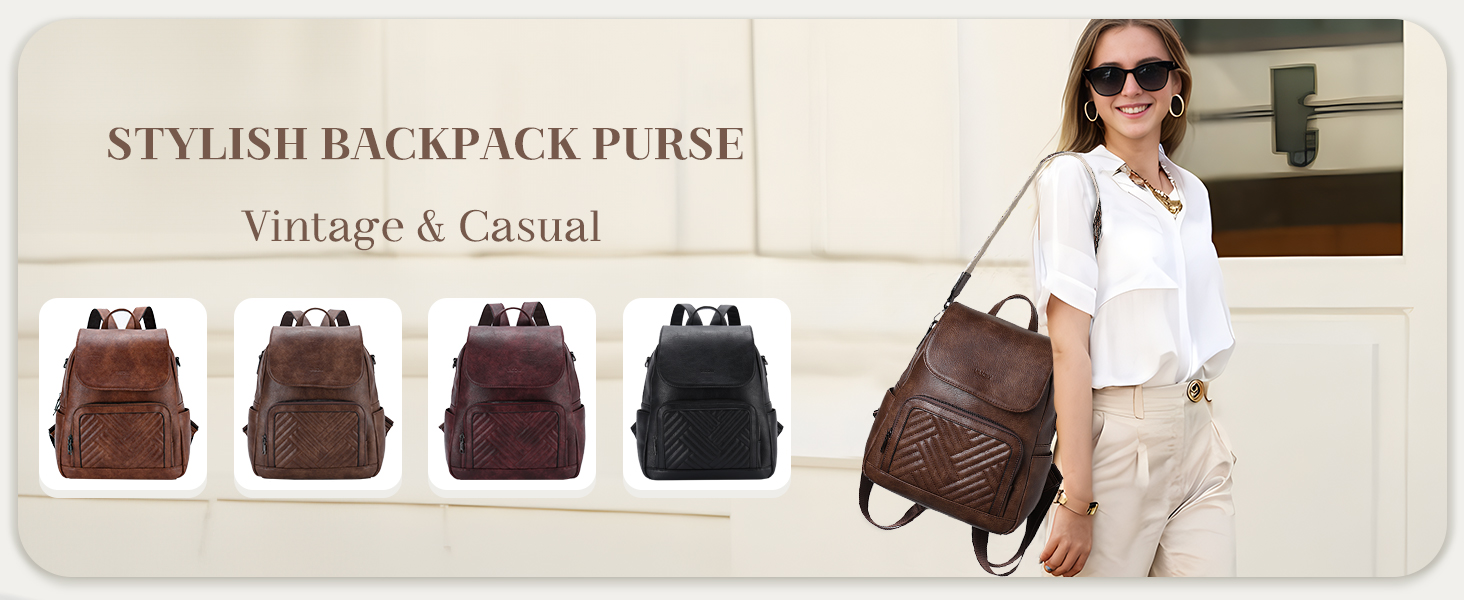 2204 Backpack Purse , Chevron Quilted Vegen Leather Flap Backpack Handwoven Cotton Chevron Mini Backpack: Aqua Blue Vegan  main image 4