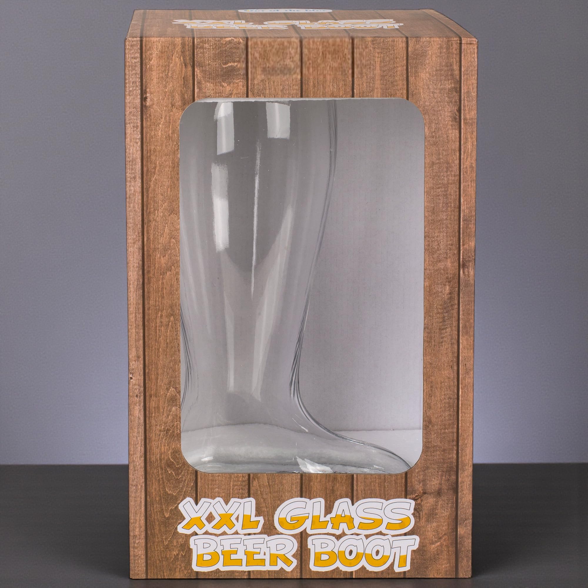 MIJOMA Verre à bière XXL 2 litres – Chope à bière Jumbo en verre pour fête de la bière, fête, fête des pères, cadeau pour homme, jeu à boire, hauteur 32,5 cm