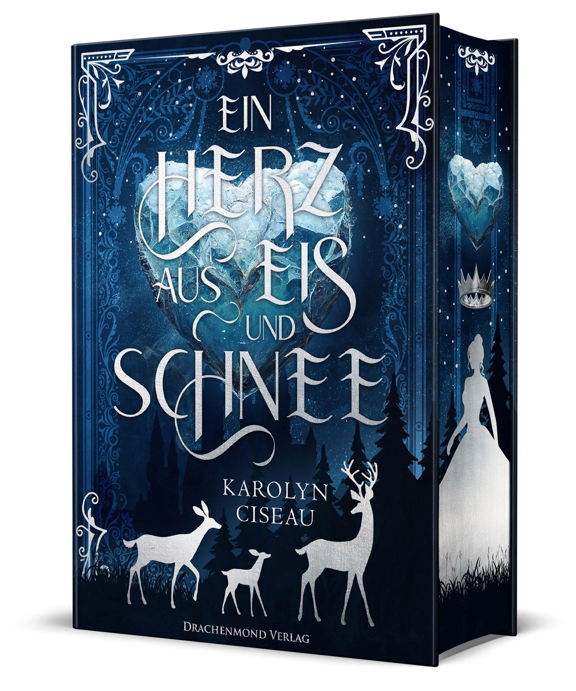 Ein Herz aus Eis und Schnee: Märchenhafte Romantasy mit magischem Winter-Setting | Schmuckausgabe mit Farbschnitt-Garantie