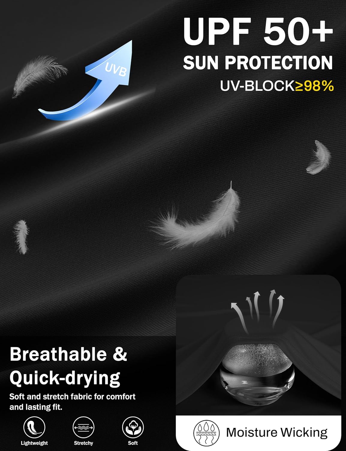 MAGCOMSEN Men's UPF 50+ Sleeveless Shirts Quick Dry UV Protection Muscle Athletic Tank Top for Workout Swim Running Gym - Image 4