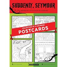 Coloring Broadway - LITTLE SHOP OF HORRORS inspired Coloring Postcards Set of 4 Suddenly, Seymour Collection, Broadway Musical Merchandise, Ideal Gift for a Broadway Theater Lover