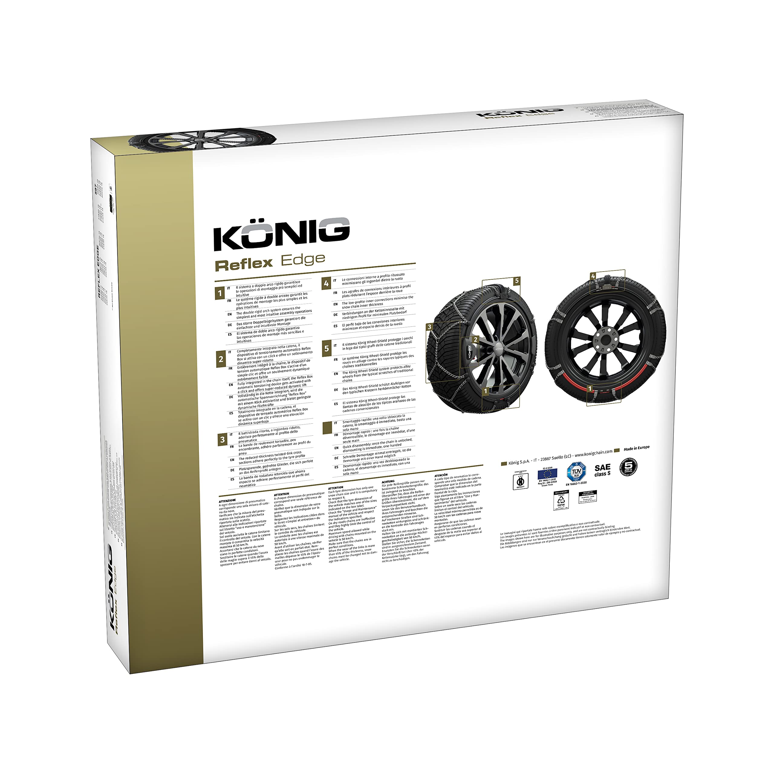 Cadenas de nieve Konig Reflex Edge grupo 597