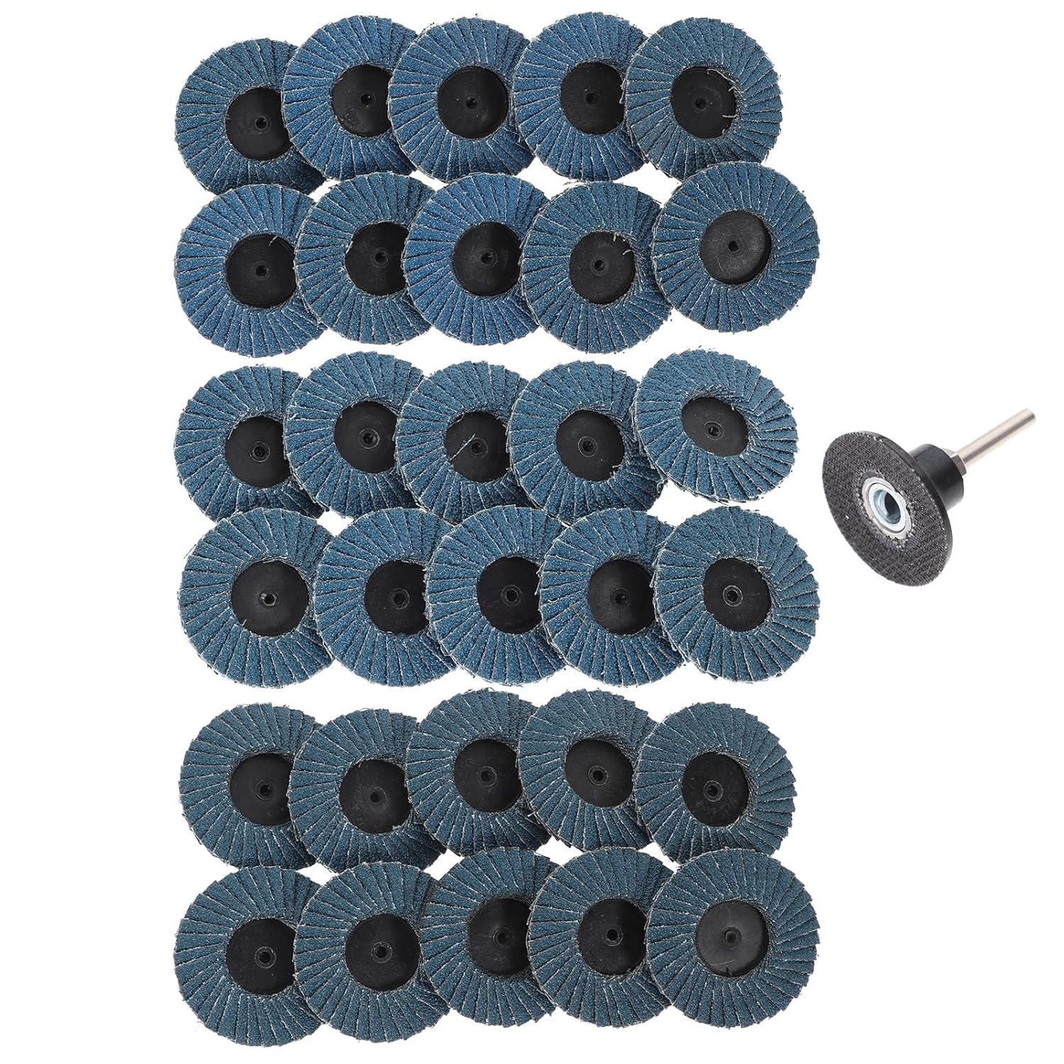 31pcs Flap Disc Sanding Grinding Wheels Set for Angle Grinder with Assorted Grits Polishing Discs Abrasive Wheels for Metal Wood Surface Finishing