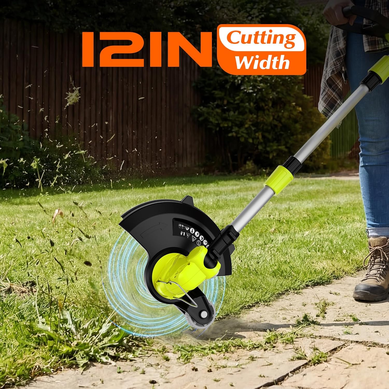 20V Electric Weed Wacker Cordless Edger Lawn Tool 2 X 2.0Ah Battery photo 5