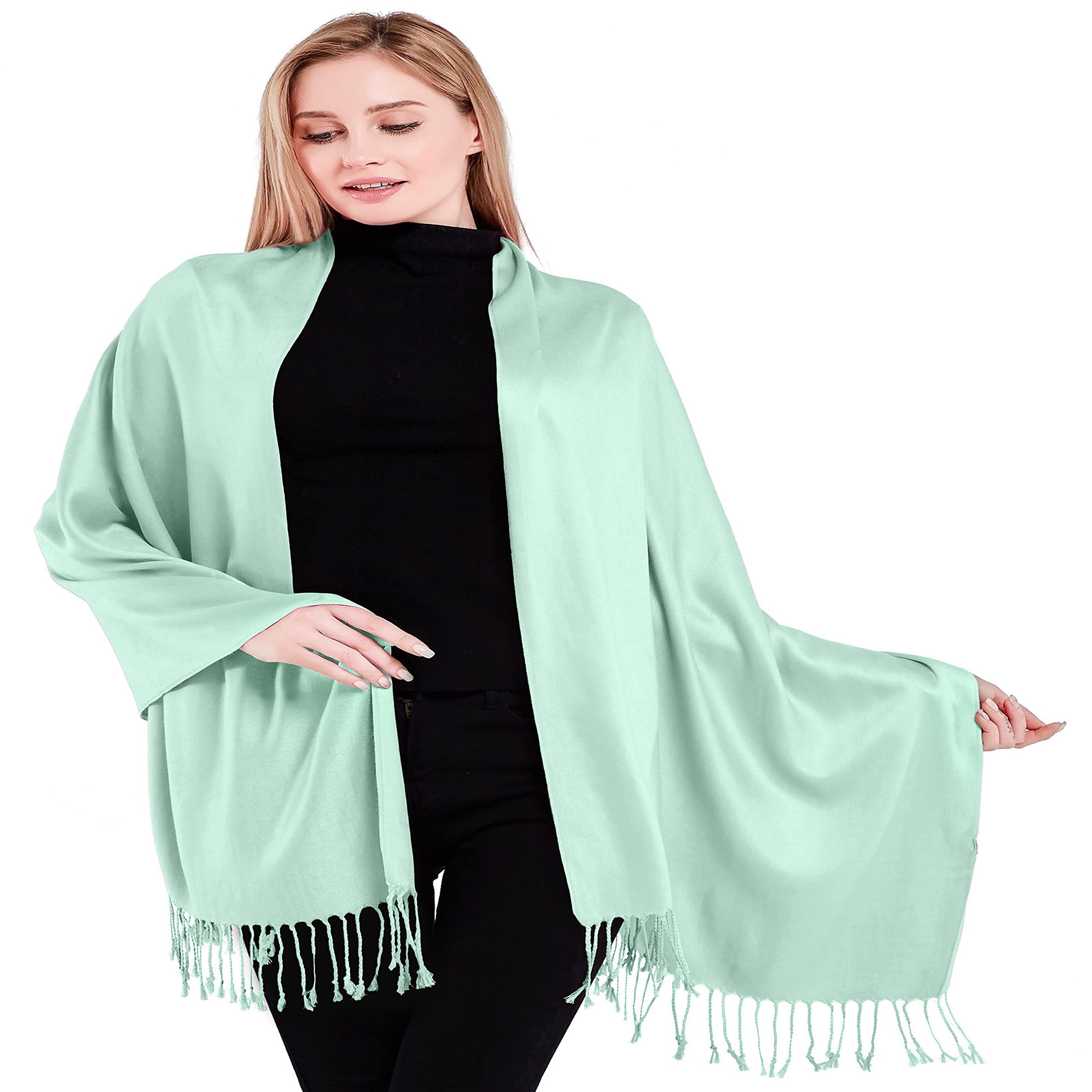 Cj Apparel Women's Sky Blue Pantone 284 Shawl Blue Blue Sky One Size