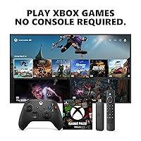 Vista 12 de Xbox Wireless Controller (2025) Carbon Black + Fire TV Stick 4K Game Pass Ultimate 1 Month - Gaming Bundle, Windows, Mobile & Smart TVs