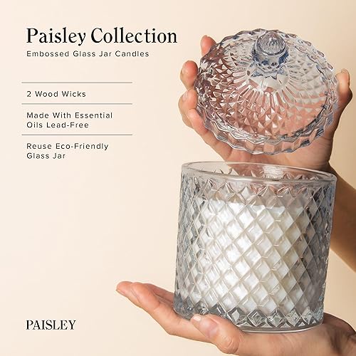 Miniatura 5 de Vela perfumada de citronela y jengibre, cera de soja natural 14.8, velas grandes con mecha de madera para el hogar, 70 horas de tiempo de