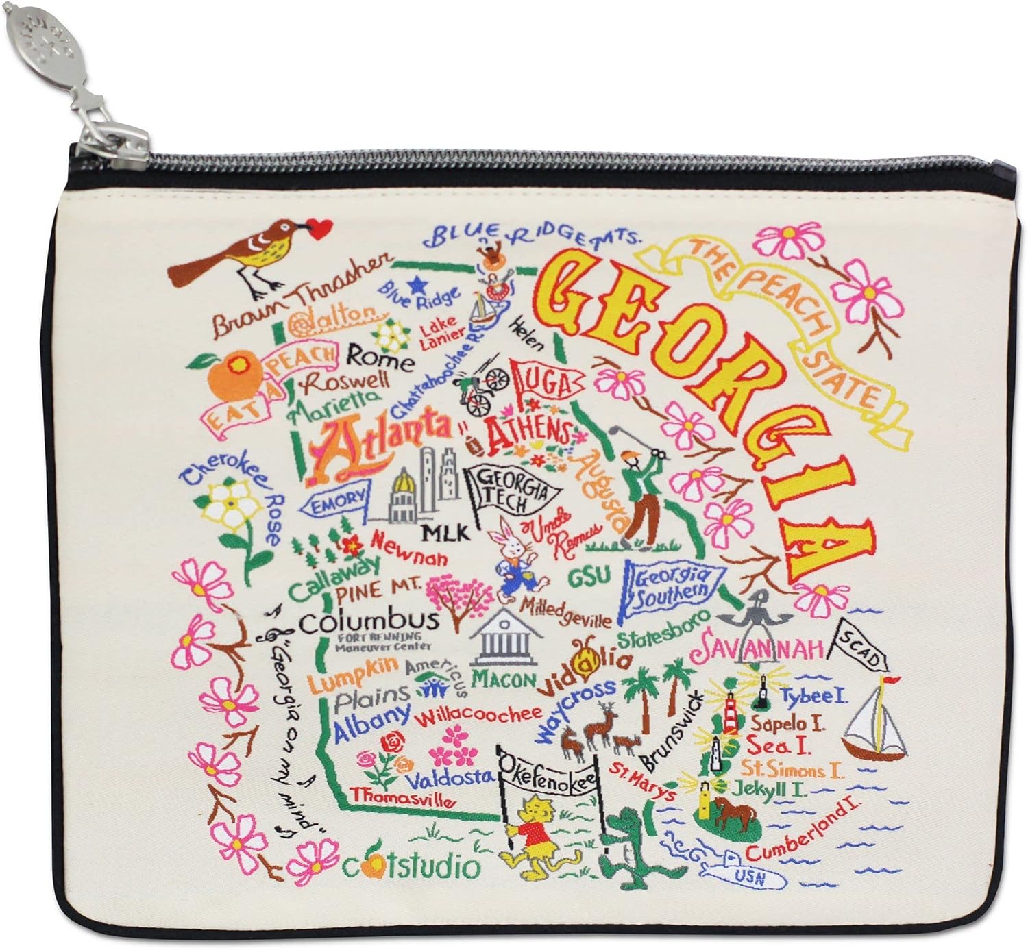 Catstudio Georgia Zipper Pouch Purse | Holds Your Phone, Coins, Makeup, Dog Treats, & Tech Tools