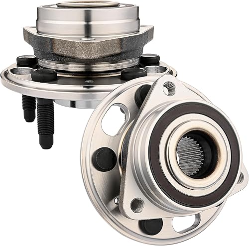 513288 Par (2) Cojinete de rueda delantera o trasera y conjunto de cubo compatible con Chevrolet Impala Malibu Equinox, GMC Terrain, Cadillac CTS