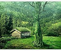 Vista 19 de artgeist Mural de Pared Forestal 154x122 pulg - Adhesivo de Pared Autoadhesivo para Despegar y Pegar, Adhesivo de Pared, Adhesivo de Foto