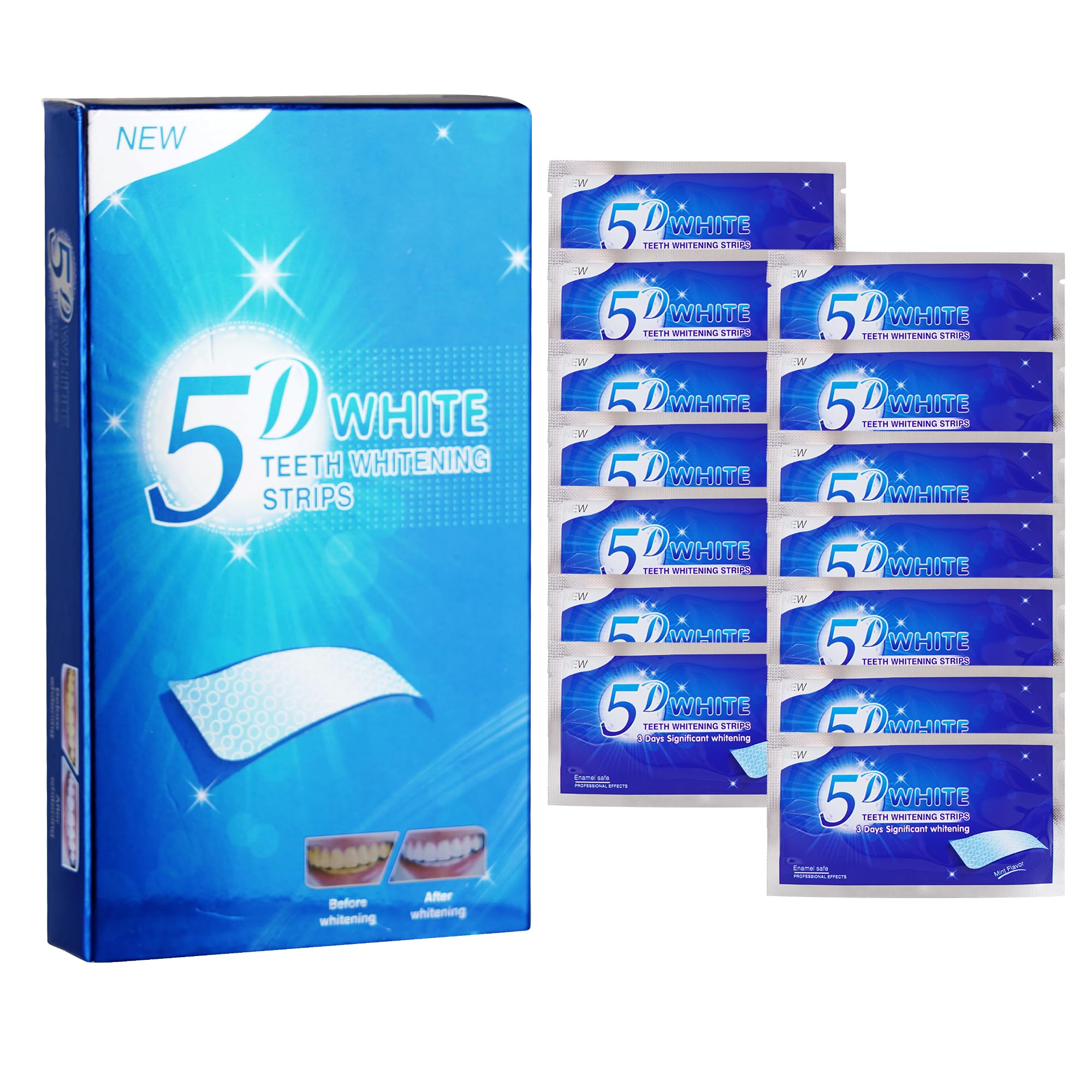 Teeth Whitening Sticker 1 Piece 14 Pairs, Teeth Whitening Sticker Tooth Enamel Safety Insensitive, Zero Sensitivity, Teeth Whitening Sticker Kit