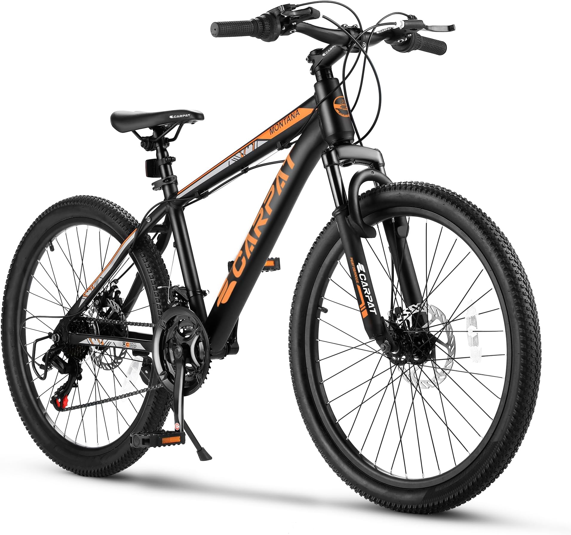 Mountain Bike 24/26/27.5 Inch, Dual Full Suspension Mountain Bike, for Student Mens Womens Bicycles, 21-Speed Aluminum/Steel Beach School Bicycles