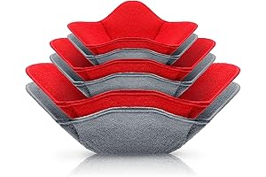 Patelai Microwave Bowl Holders for Hot Food (6 Pieces, 3 Sizes)