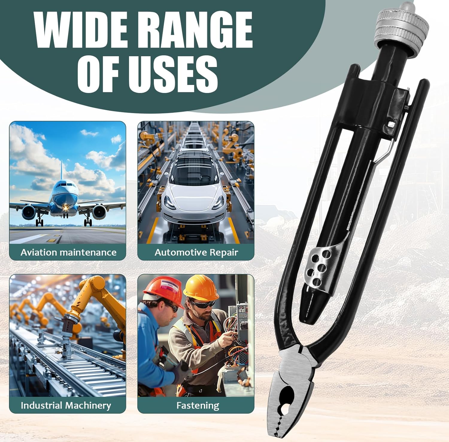 6 Inch Safety Wire Pliers with 50 FT & 25 FT Safety Wire, Chrome Vanadium Steel Safety Wire Twisting Tool for Aircraft, Machinery, Vehicles