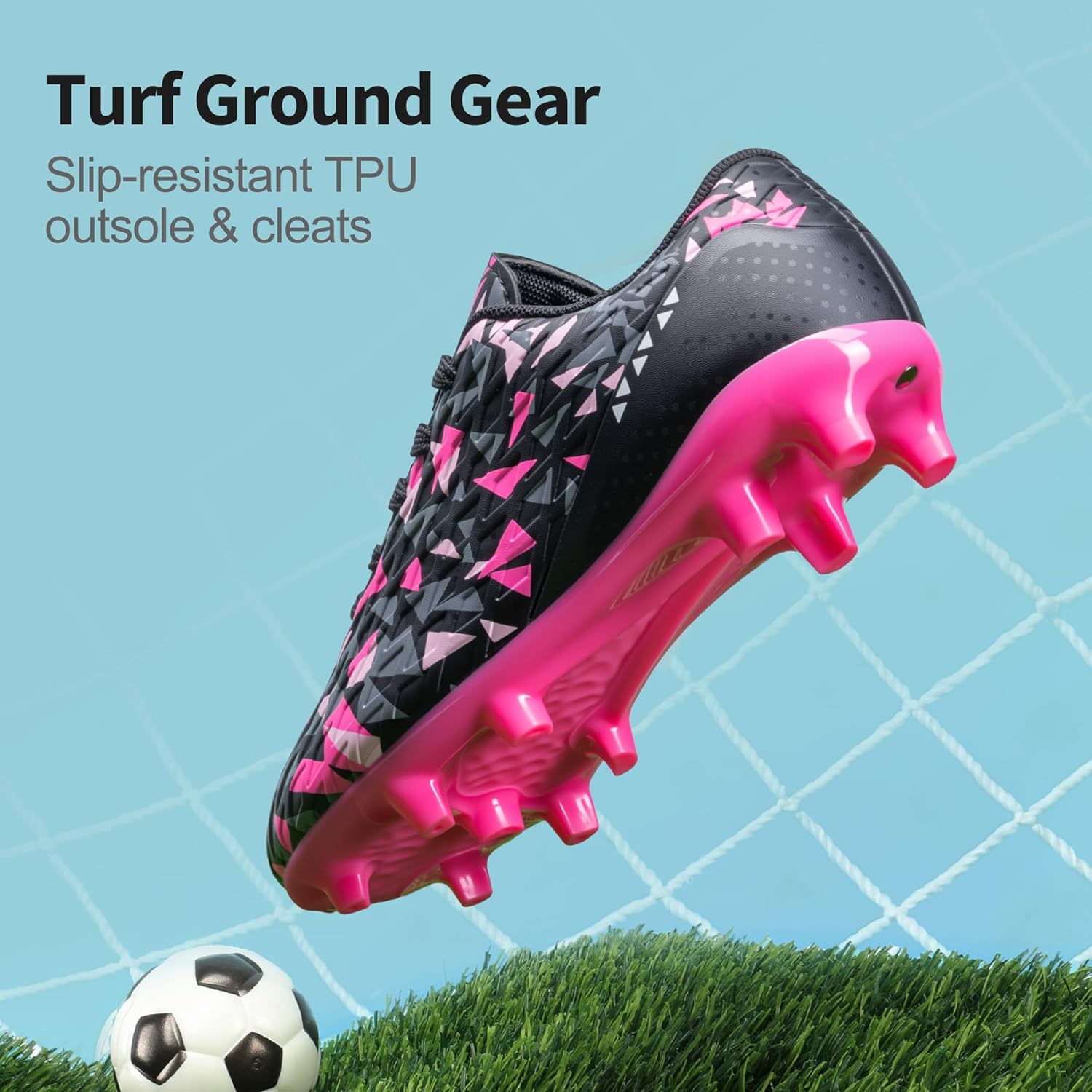 DREAM PAIRS Boys Girls Soccer Cleats Youth Firm Groud Athletic Outdoor Trainning Football Shoes for Little/Big Kid - Image 5