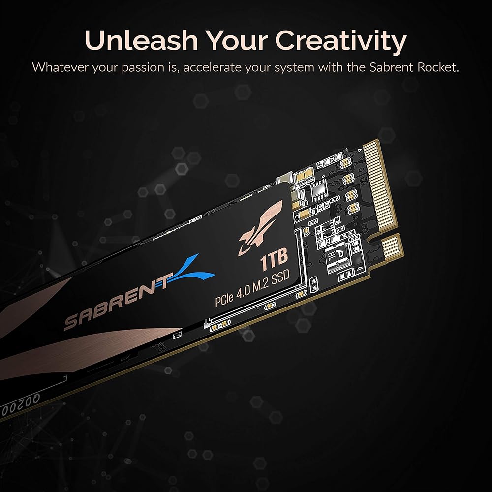 Sabrent Rocket 1TB PCIe Gen4 NVMe M.2-2280 Extreme Performance Internal Solid State Drive thumbnail 4