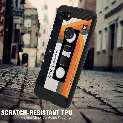 Miniatura 2 de CasesOnDeck - Funda compatible con Google Pixel 3A XL (2019) - Funda con diseño de TPU con patrón pictórico, flexible, delgada y elegante (casete