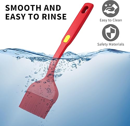 Miniatura 4 de ESSBES Cepillo de silicona extra grande para repostería, resistente al calor, extra ancho, apto para lavavajillas, para cocinar, hornear, asar,