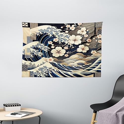 Miniatura 348 de Ambesonne Tapiz gótico, patio con hiedra encantada en la puerta antigua al bosque, colgante de pared ancho para dormitorio, sala de estar, 2-Verde