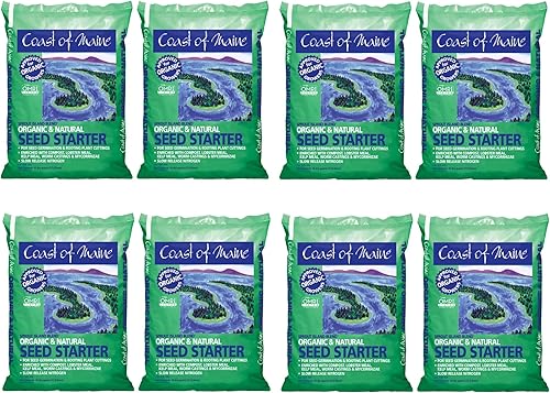 Coast of Maine, 16qt (paquete de 8) Sprout Island Blend, iniciador de semillas orgánicas y naturales para germinación de semillas y esquejes de disponible en Yaxa Colombia