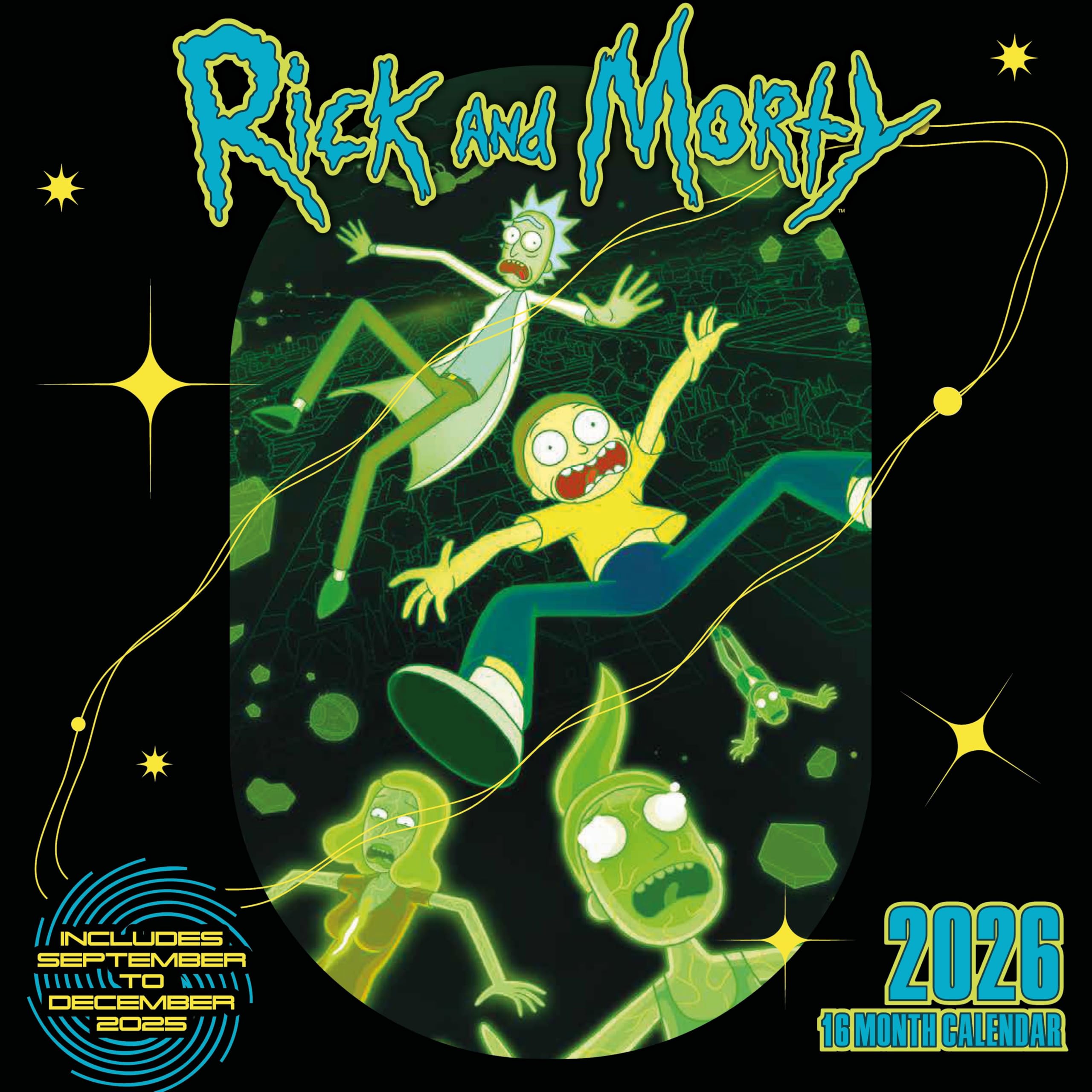 Rick & Morty 2026 Square Calendar