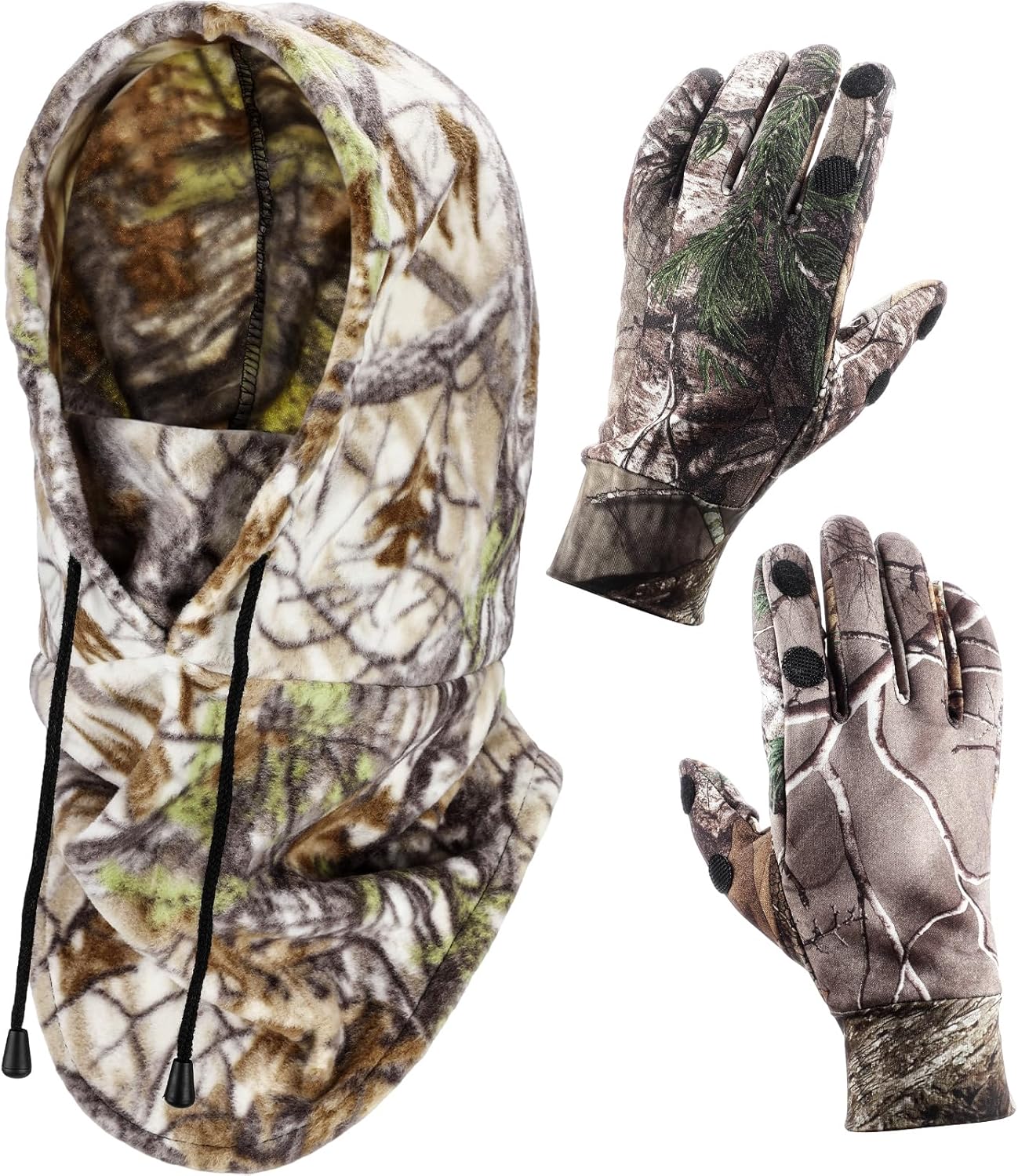 Chicingyou Winter Camo Face Mask & Gloves Set for Outdoor Gear