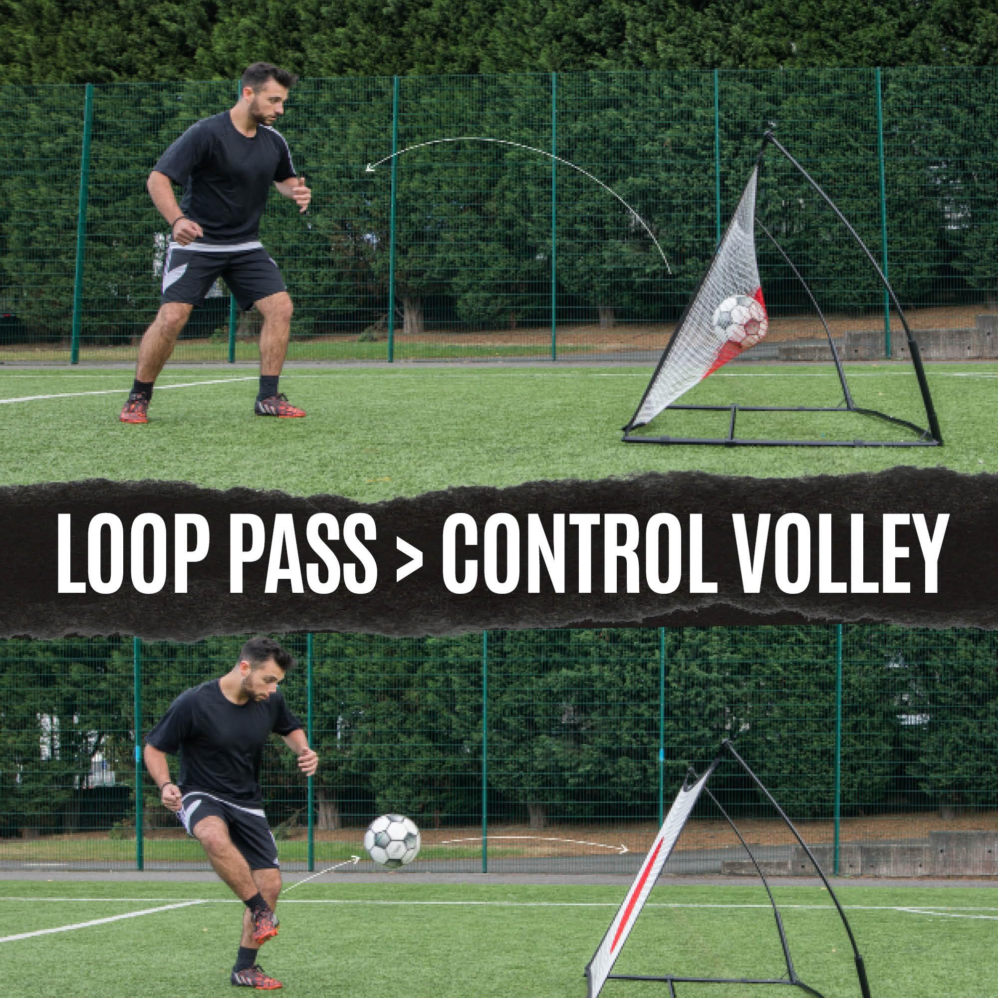 QUICKPLAY Spot Target Football Rebounders - Ora in 3 taglie | Multi-Sport Ball Skills Training - con app di allenamento eCOACH gratuita