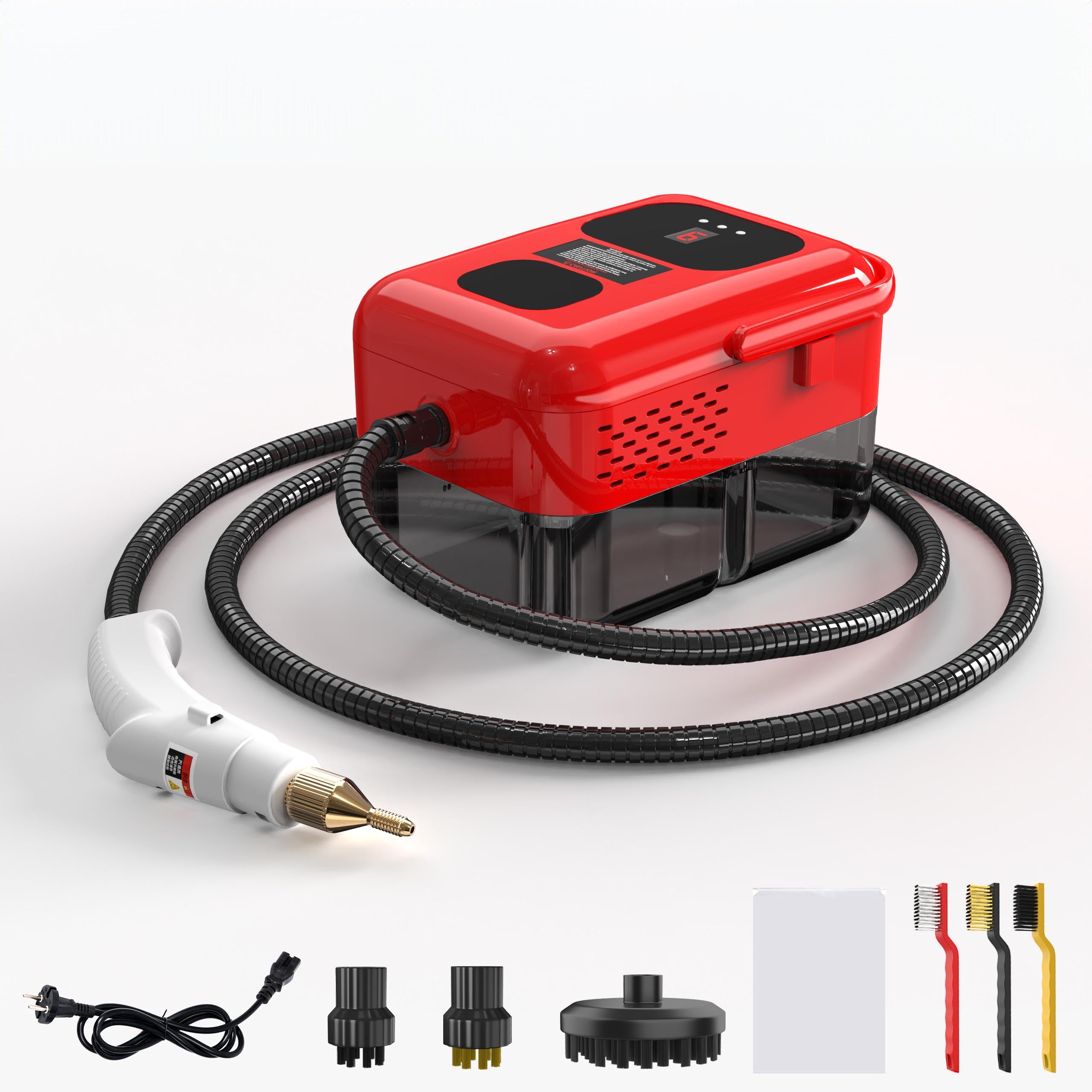 Handheld steam cleaner new household high-temperature and high-pressure steam cleaner high-temperature carpet cleaner 1200ml water tank capacity 9-speed