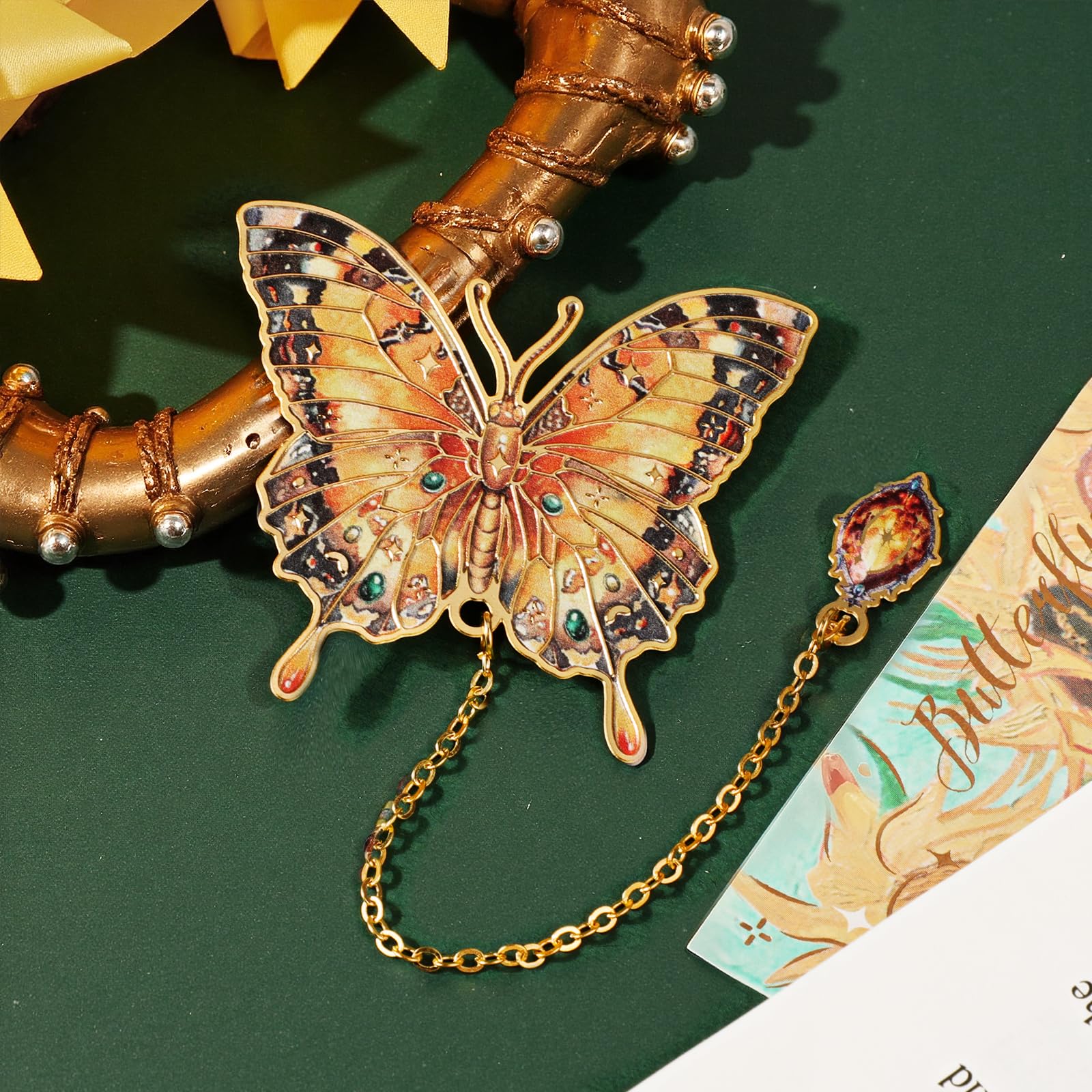 Marcapaginas Mariposa Metal Personalizado, Butterfly Bookmarks for Reading, Regalos Graduacion